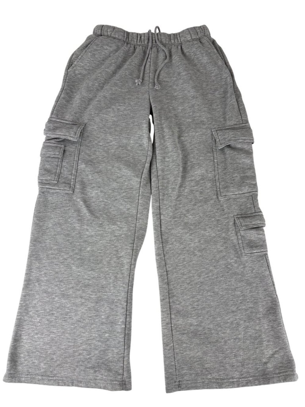 Fourteen Twelve Y2K Gray Wide Leg Cargo Sweatpants Oversized Baggy Lounge Size M